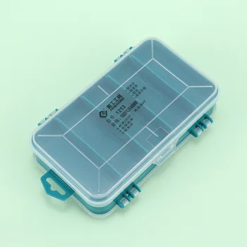 

1 Pcs Portable 13 Grids Plastic Transparent Double-Side Multifunctional Home Tool Box Screw Small Parts Tools Case