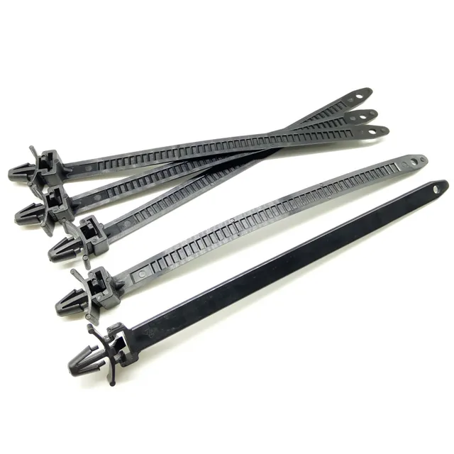 20X Car Fastener Mount Wire Tie Clip Releasable Tie Wrap Cable Fixed
