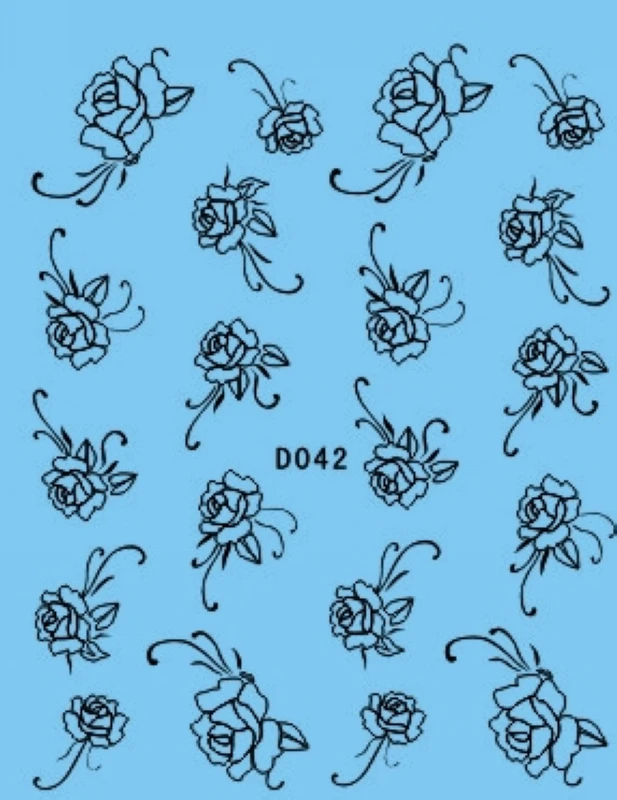 11 упак./лот переводка виниловые наклейки на стену с рисунком черно-белое платье с цветочками в стиле подсолнечное масло лаванды вишня в цвету рыбы D034-044