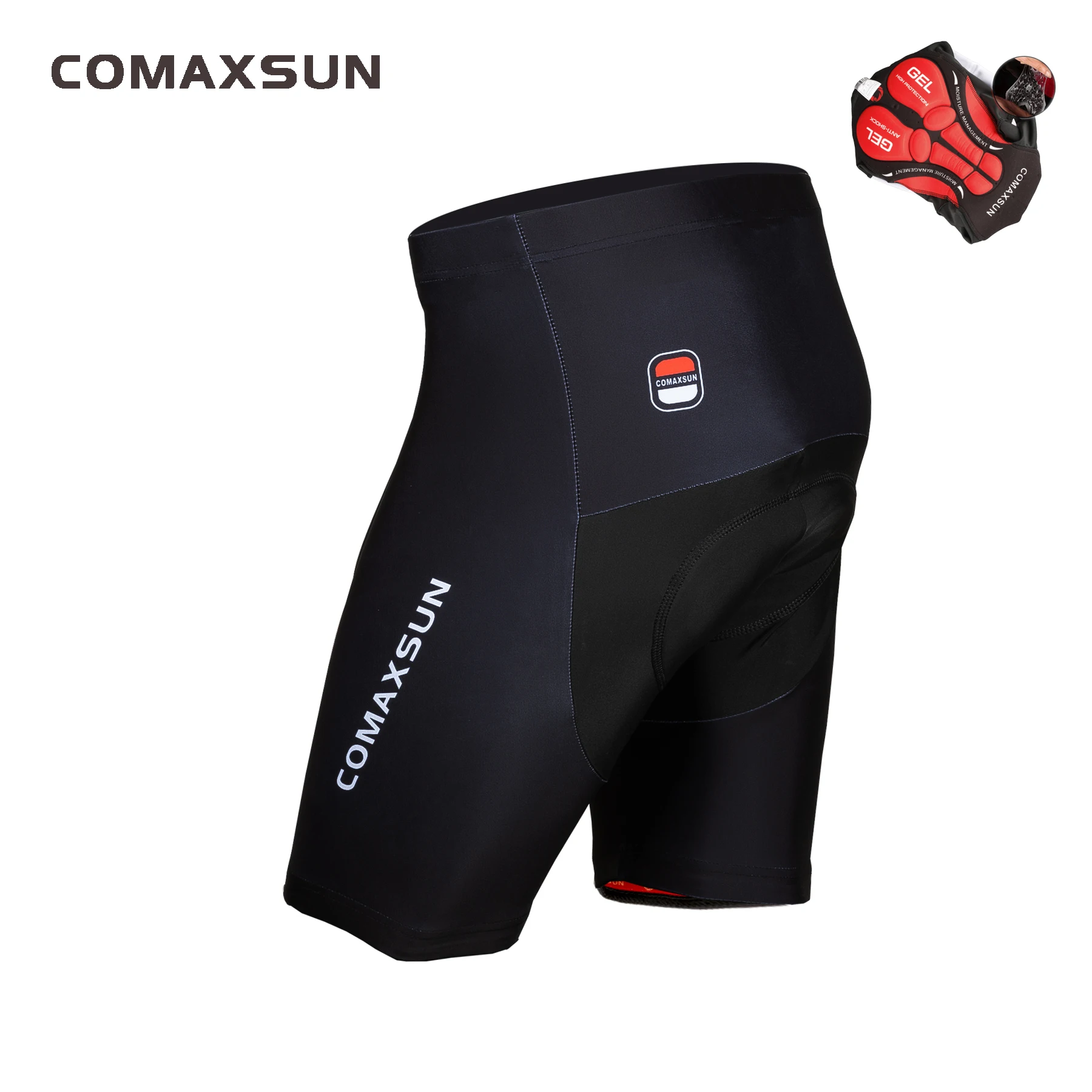 COMAXSUN Cycling Shorts 5D Gel Padded Shockproof MTB Bike Shorts Road