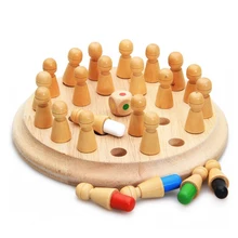 Детские деревянные шахматы на запоминание Цвет Соответствующие игры Обучающие игрушки Монтессори для детей ясельного возраста