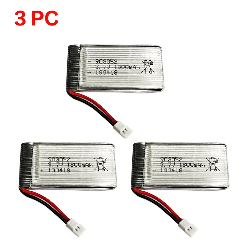 3battery RC складной Дрон KY601S Аккумулятор 3,7 в 1800 мАч 5 шт. 20 мин Время полета для RC FPV Дрон KY601S Квадрокоптер для начинающих взрослых - Цвет: 3battery