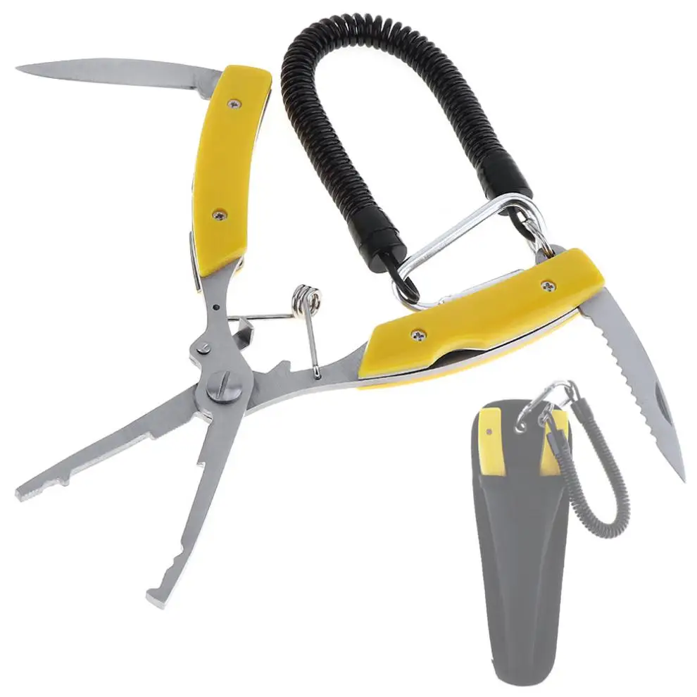 

Stainless Steel Fishing Grip Gripper Lure Pliers Multifunction Fish Scissors Line Cutter Hook Remover Fishing Accessories Tools