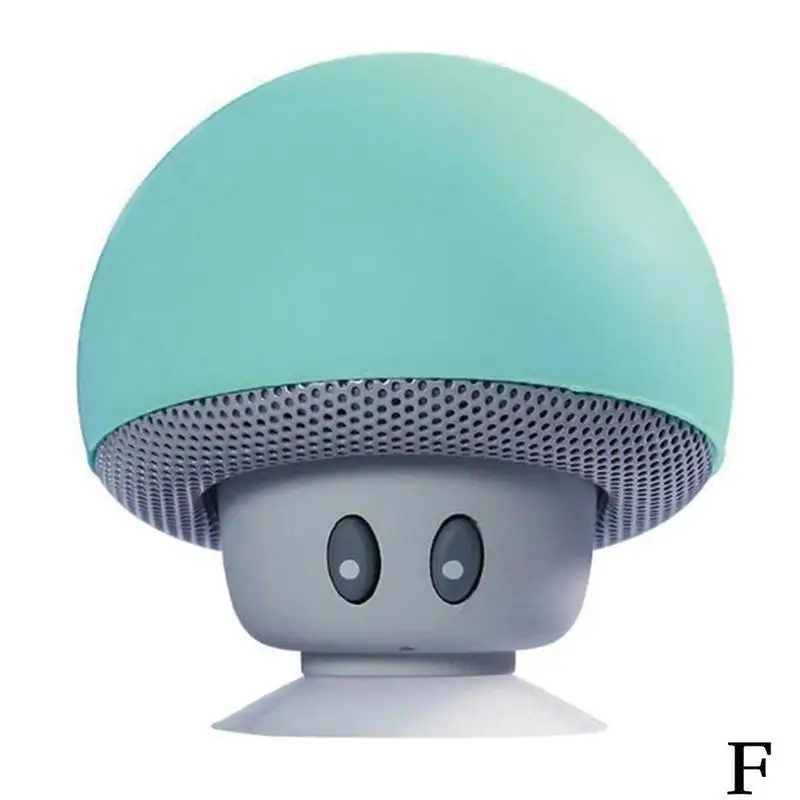 Cartoon Bluetooth Speakers Mini Mushroom Shape Bluetooth Speakers Waterproof Wireless Speakers - Цвет: F