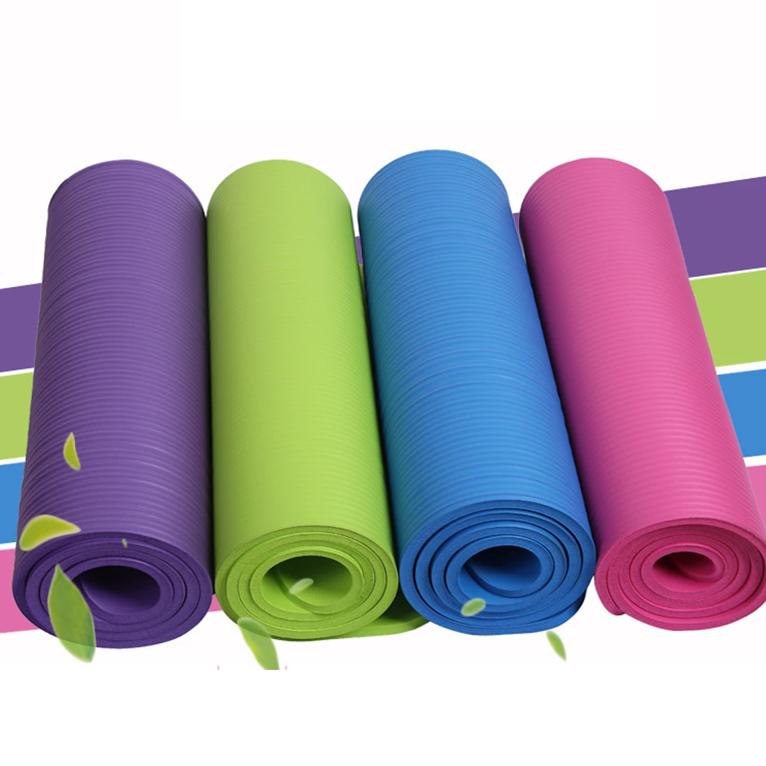 exercise mat and weights