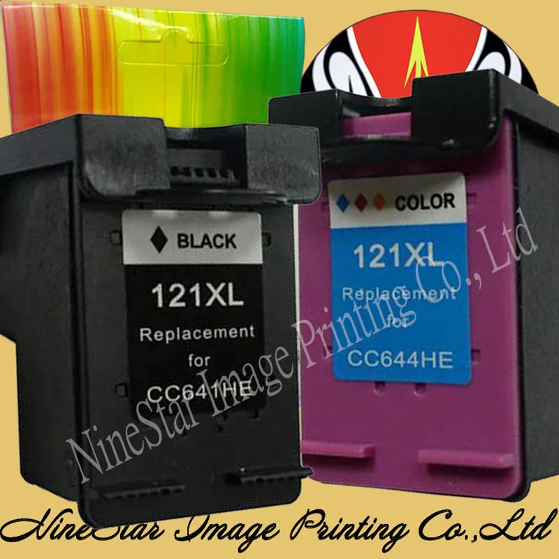 2PK 121 121XL черные и цветные чернила для HP CC641HE CC644HE Deskjet D2563 F2483 F4283 F4583 C4683 e110 |