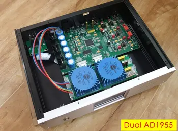 

2018 New HiFi Dual AD1955 Fully Balanced DAC Hi-Fi Audio Decoder D/A Converter DSD DOP / FPGA Desktop Mini Amplifier