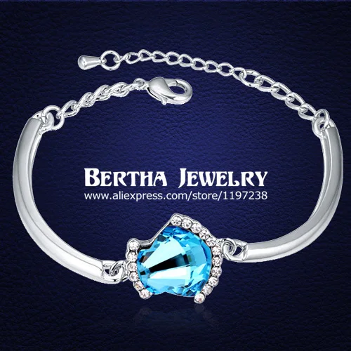European Style Brand Arm Bracelet Shell Pulseras Jewellery Women With Swarovski Elements Crystal Bijoux Fine Charm Jewelry 