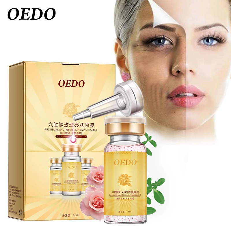 

Rose Emulsion Contain Argireline Serum Anti Aging Skin Care Whitening Moisturizing Face Essence Brighten Skin Repair Lotion