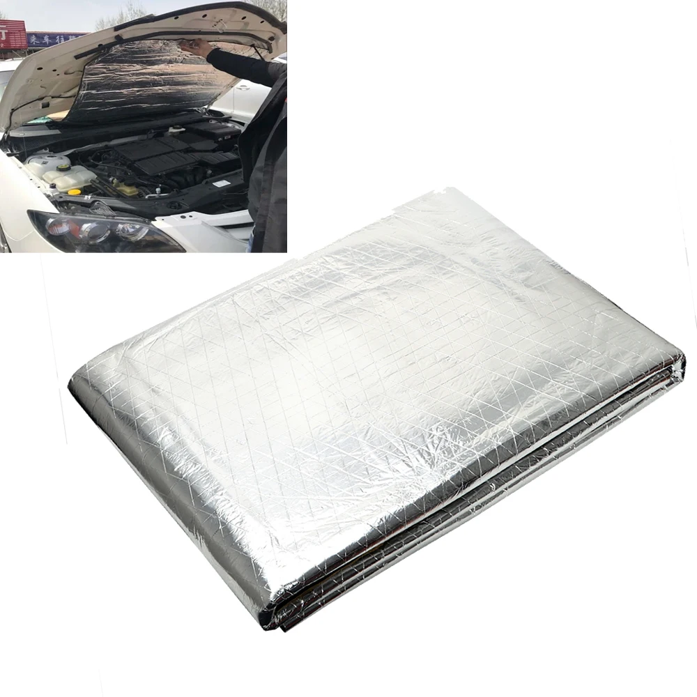 140x100 cm Sound Deadener Car Hood Insulation Mat Thickening Vehicle