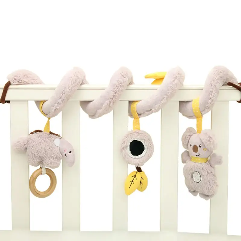 Детские погремушки игрушки плюшевые детские игрушки 0-12 месяцев мягкие животные музыкальная коляска-Погремушка игрушки для ребенка мобильный новорожденный кровать тележка