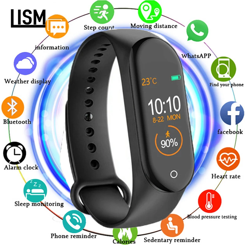 

New Fitness Smart Bracelet Watch IP67 Waterproof Heart Rate Blood Pressure Blood Oxygen Monitoring Smart Bracelet for Men Women