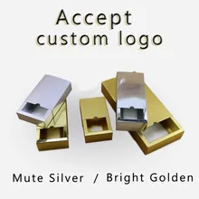 20 шт./лот роскошный яркий золотой/Серебристая бумага раздвижной ящик, 5 размеров картонный ящик для хранения, скользящая коробка индивидуальные подарочные коробки для вечерние блага