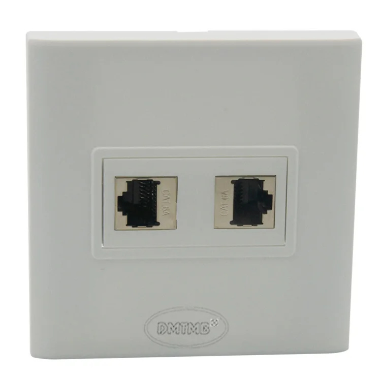 2 X CAT6A щит RJ45 настенная пластина с обратной стороной разъема мама мама|rj45 wall plate|wall
