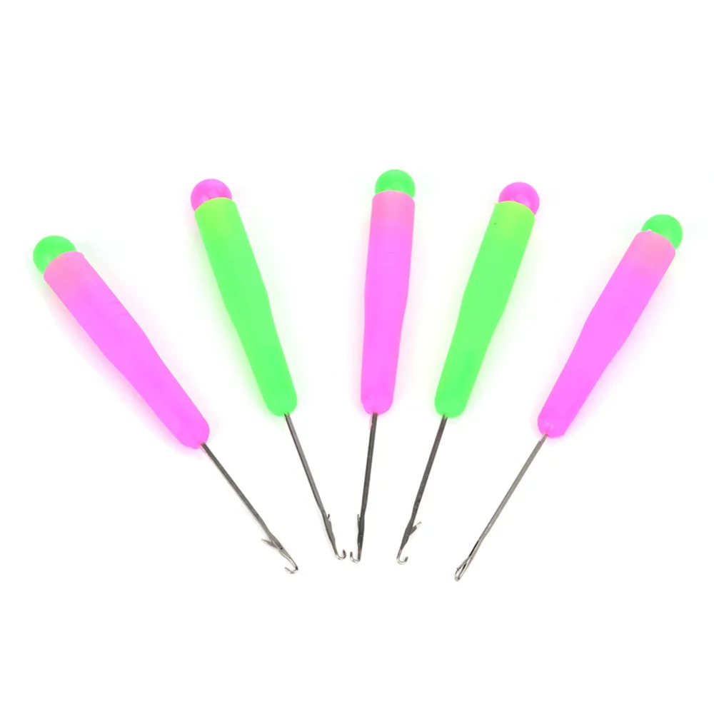 

5pcs/lot Sweater Hook Set Carpet Crochet Hook Knitting Tools Soft Handle Hand Sewing Tool Set Needles Stitches knitting Craft