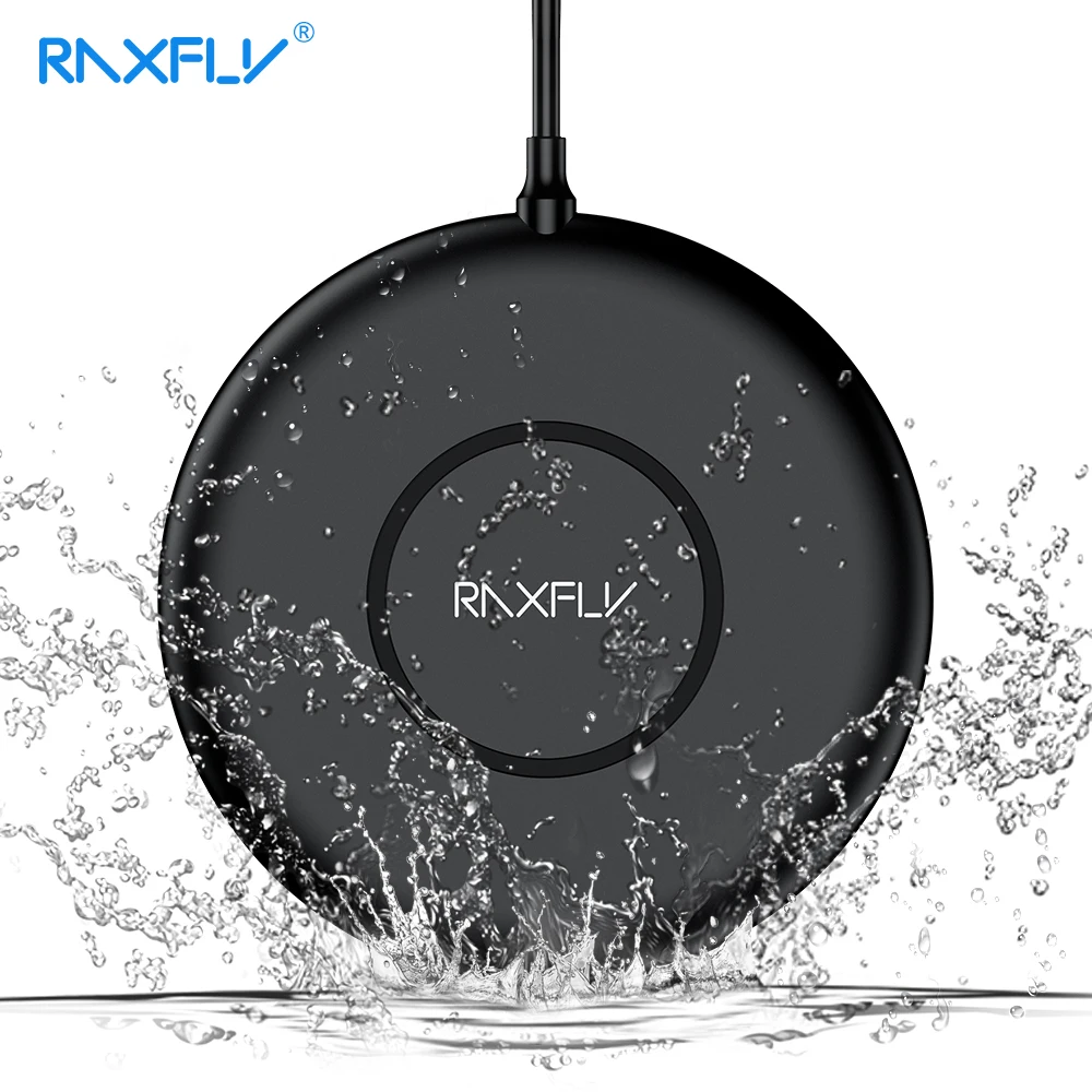 

RAXFLY Qi Wireless Charger For iPhone X XS Max 8 Plus 10W Fast Wireless Charging For Samsung Note 9 S9 S8 Wireless Charger Pad