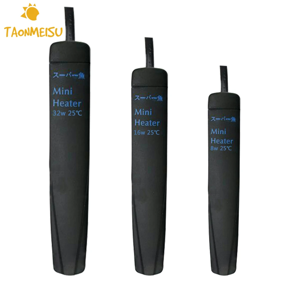 

Aquarium Fish HeaterTurtle Tank Automatic constant temperature submerge heater for turtle jar mini heating rod 8/16/32W EU Plug