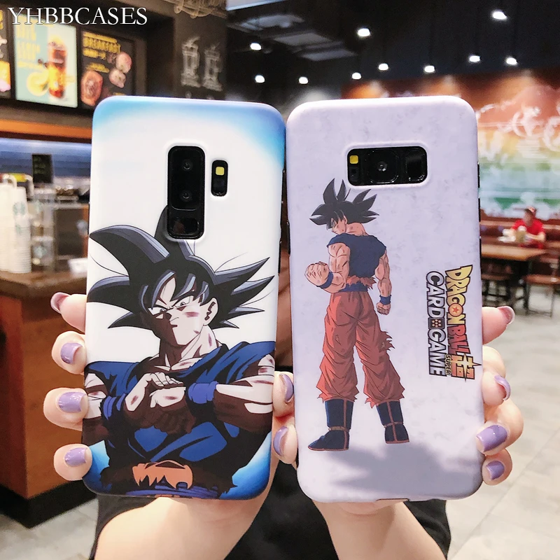 

YHBBCASES Japan Cartoon Dragon Ball Phone Cover For Samsung Galaxy S10 S8 S9 Plus Cute Goku IMD Soft Case For Samsung Note 8 9