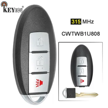 

KEYECU 315MHz FCC: CWTWB1U808 Replacement Smart Remote Car Key Fob 3 Button for Nissan Cube Juke Quest Leaf