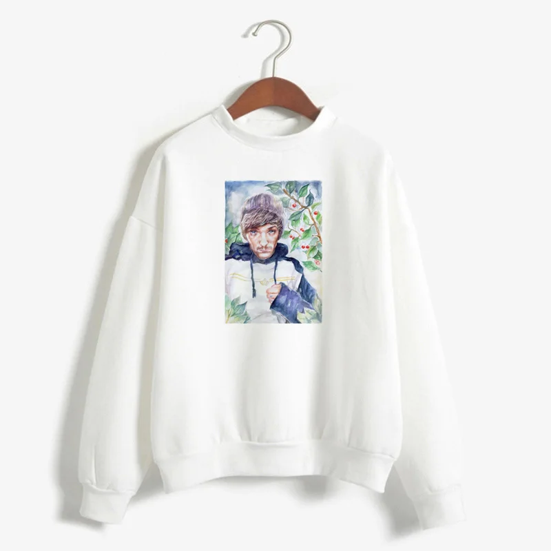 Женская толстовка с капюшоном Стиль Гарри Луи Tomlinson Harajuku однонаправленный