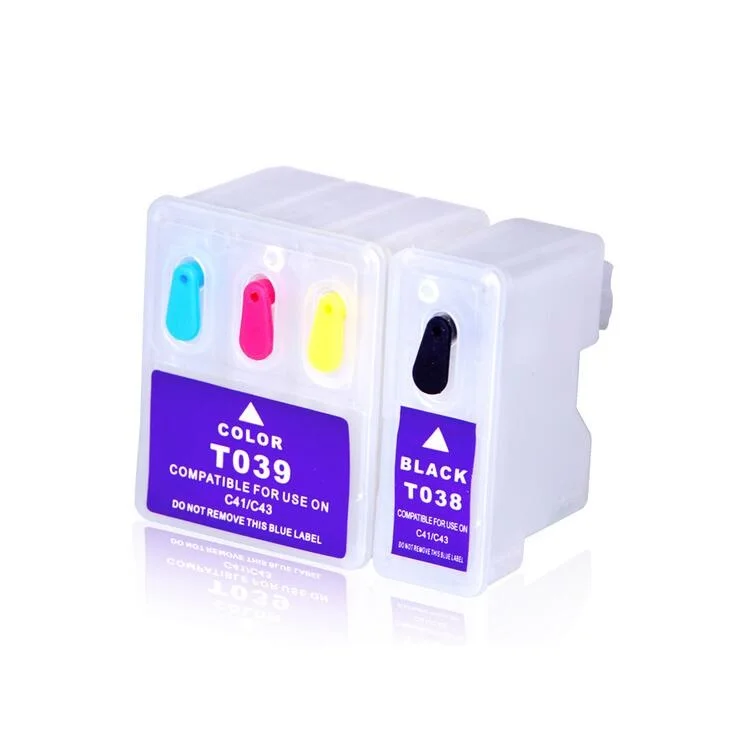 T038 T039 Refillable ink Cartridge for EPSON C41 C43  C43UX C45 CX1500 Printers
