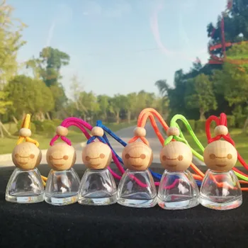 

Car Perfume Bottle Air Freshener for Essential Oils Auto Hanging Glass Empty Bottle Car-styling