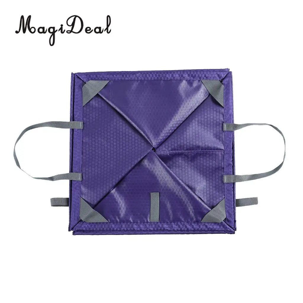 MagiDeal 1Pc Folding Lightweight Nylon Rock Climbing Arborist Throw Line Weight Rope Cord Storagecube Bag Gear Equipment Holder