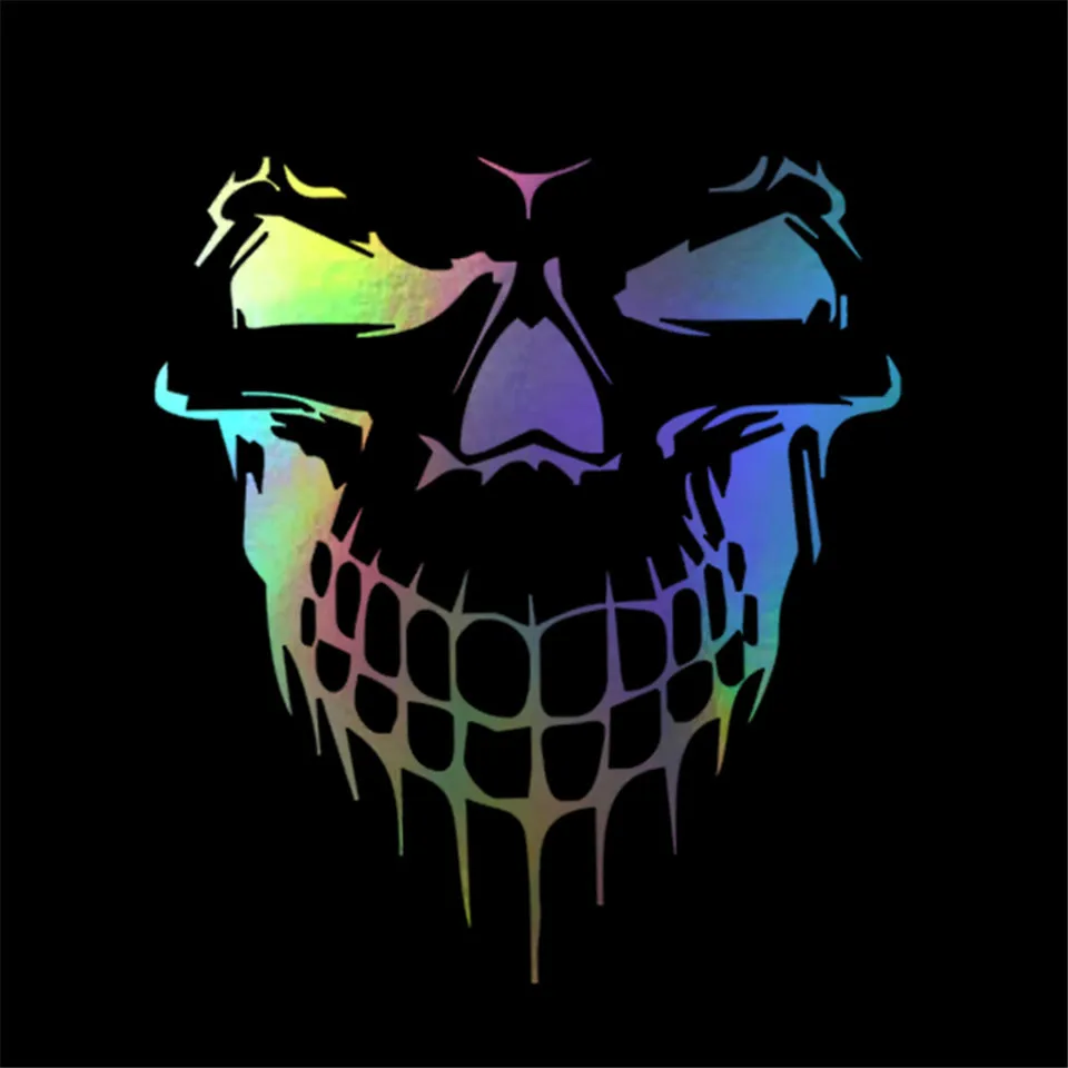 3D Skull Stickers Creative Car Stickers & Decals Car Styling Head Rear Windshield Stickers Car Door Window Stickers 15.917 (7)