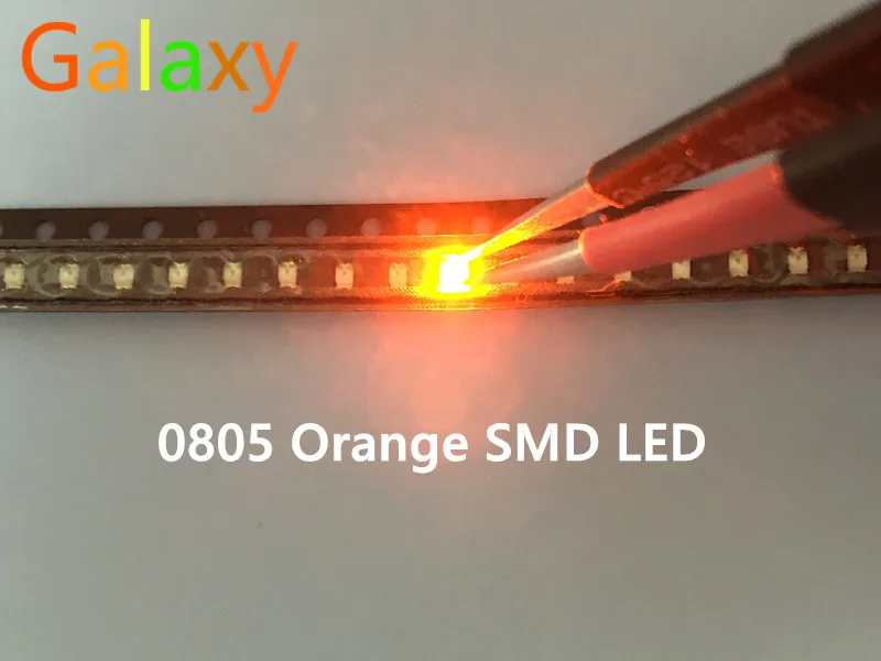 0805 smd led красный желтый зеленый белый синий оранжевый светодиод | Лампы и