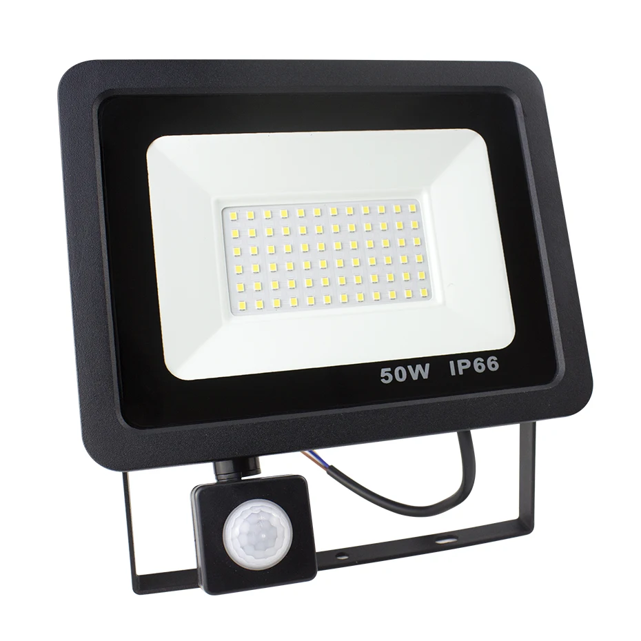 

Motion Sensor LED Floodlight 10W/20W/30W/50W Ultra Thin Led Flood Light Spotlight Outdoor 220V Waterproof Outdoor Wall Lamp