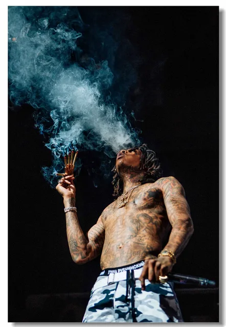 Special Price Custom Canvas Wall Mural Wiz Khalifa Smoking Poster Wiz Khalifa Wall Stickers Hip Hop Rapper Wallpaper Dining Room Decor #0584 Special Price Custom Canvas Wall Mural Wiz Khalifa Smoking Poster Wiz Khalifa Wall Stickers Hip Hop Rapper Wallpaper Dining Room Decor #0584
