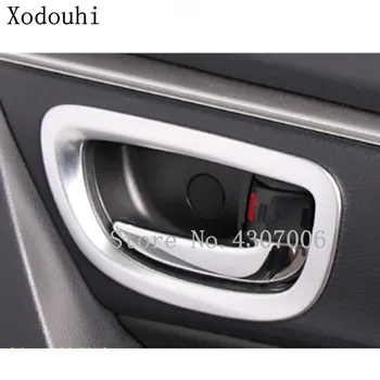 

For Toyota Corolla Altis 2017 2018 2019 car styling body cover stick trim ABS matte door inner handle bowl frame lamp 4pcs