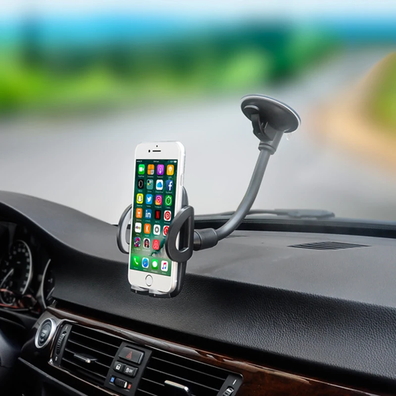 

DuDa Car Phone Holder For iPhone X 8 8plus 7plus 6splus Samsung S8 Windshield Suction Car Mount Holder Phone Stand Support