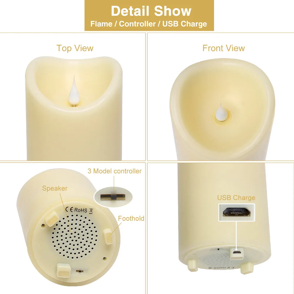 bluetooth candle speaker