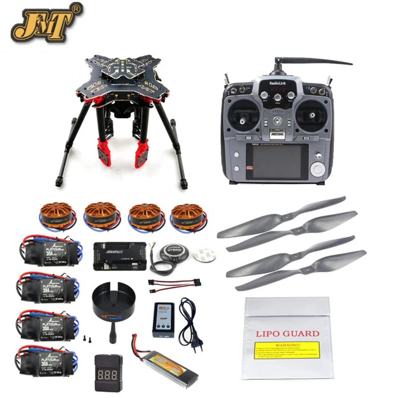 

JMT DIY GPS Drone RC Quadcopter HMF U580 Totem Series APM2.8 Flight Control 700KV Motor 30A ESC AT10 Transmitter Receiver