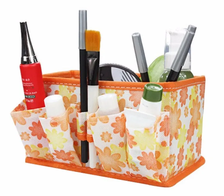 3 1 Pcs Foldable Non-woven Storage Box Make up Cosmetic Desktop Jewelry Box Storage Box Stationery Make Up Organizer Cosmetics Box
