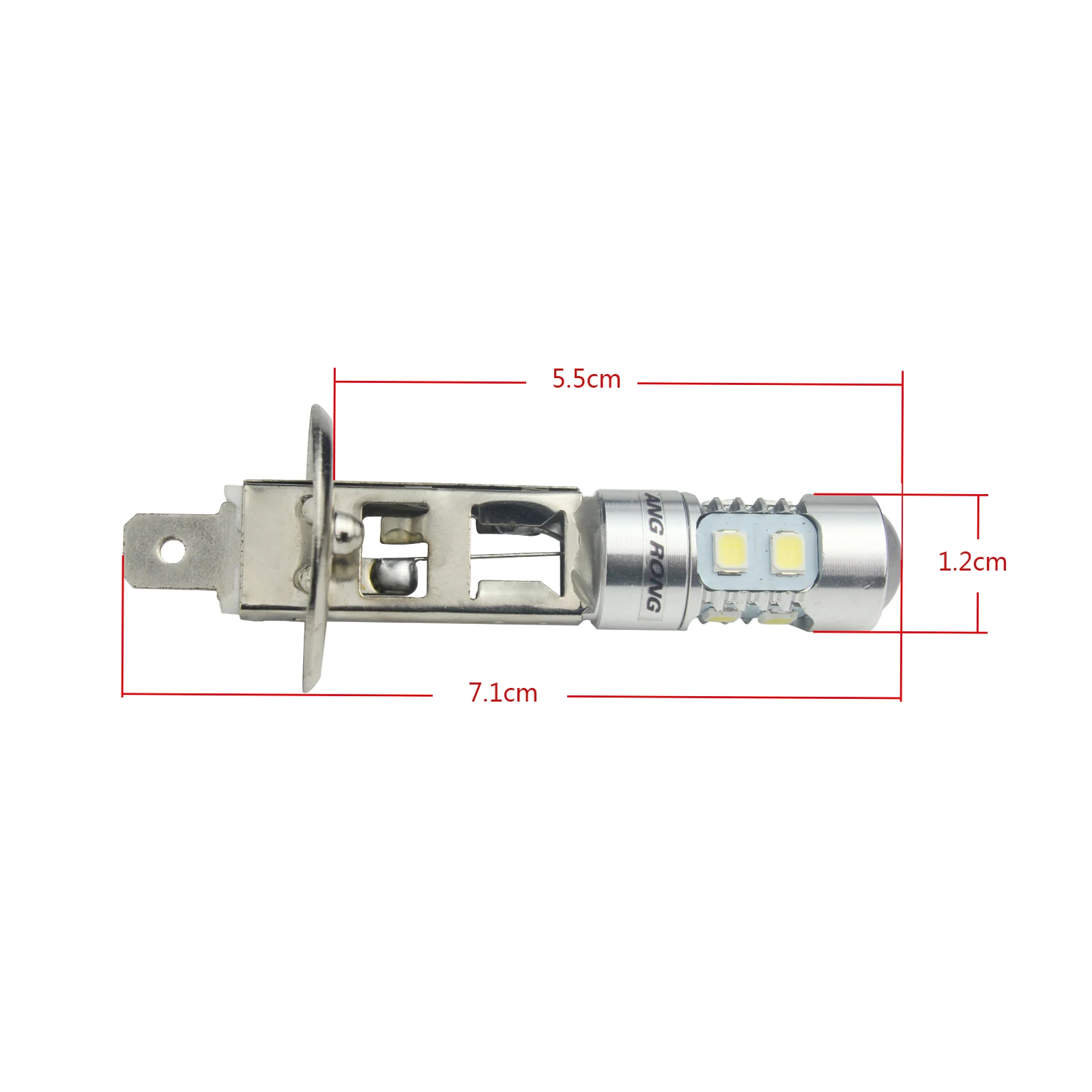 ANGRONG 2x H1 10 SMD 2835 белый 6000k SAMSUNG светодиодный светильник на голову светильник дальнего света