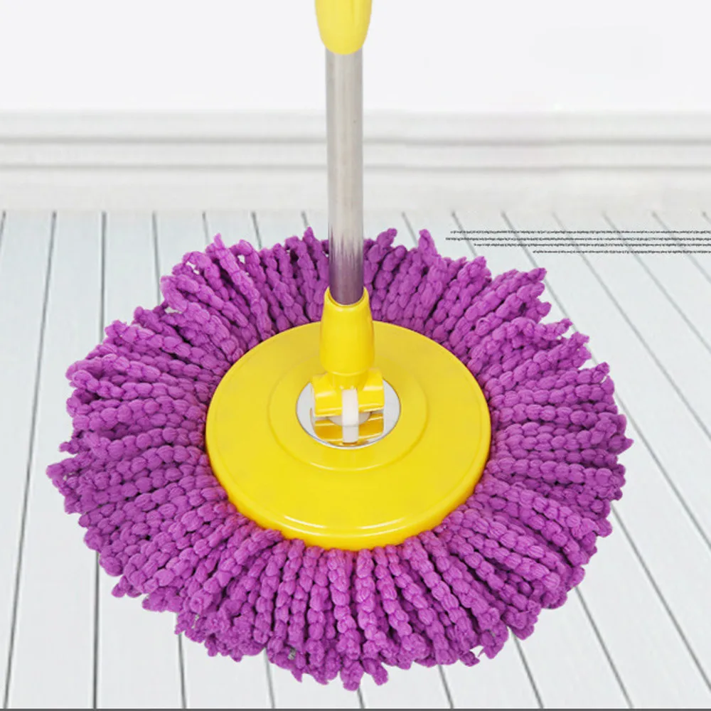 

Floor Mop Head New Replacement 360 Rotating Head Easy Magic Microfiber Spinning 3 Color