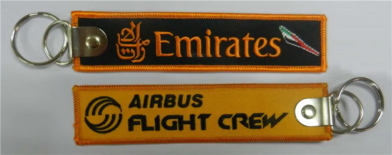 Бирки экипажа полета Emirates Airbus