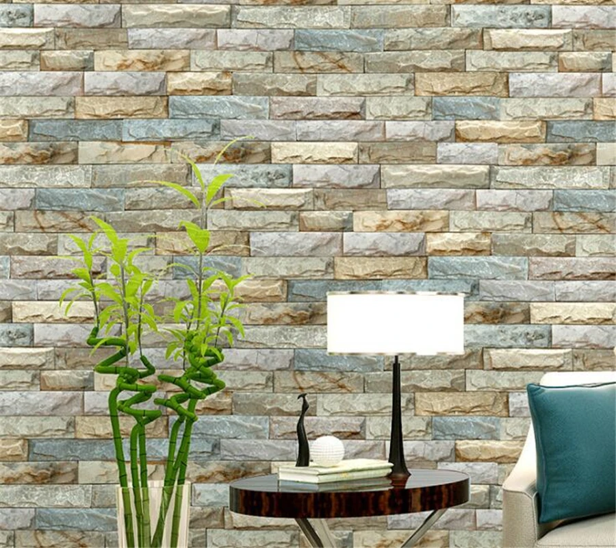 Beibehang American Brick Texture Background 3d Wallpaper