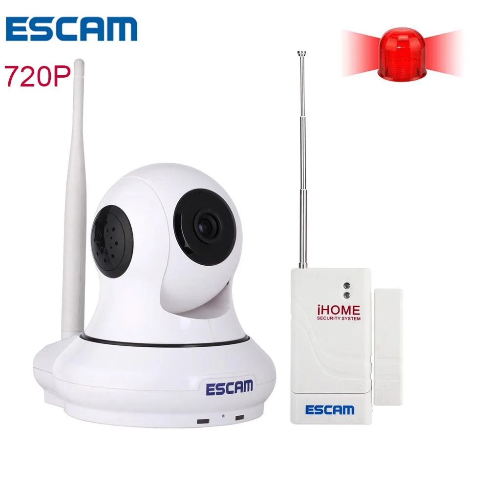 ESCAM IP wireless camera wifi cam HD 720P Pan/Tilt P2P IR-CUT Filter Alarm System Wi-Fi Camera Night Vision Patron QF500 escam hd 720p ir night vision ir cut 1 0mp wireless wifi ip camera pan tilt security mini indoor camera support 32g card qf001