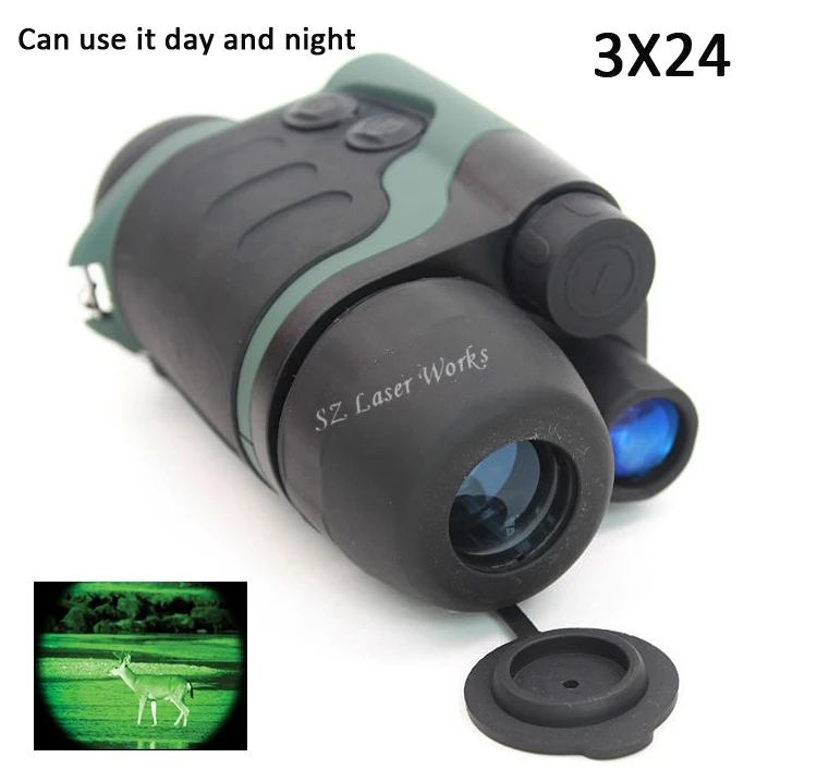 

3X24 IR night vision device goggles infrared full dark night vision Powerful Monocular Infrared Telescope for hunting