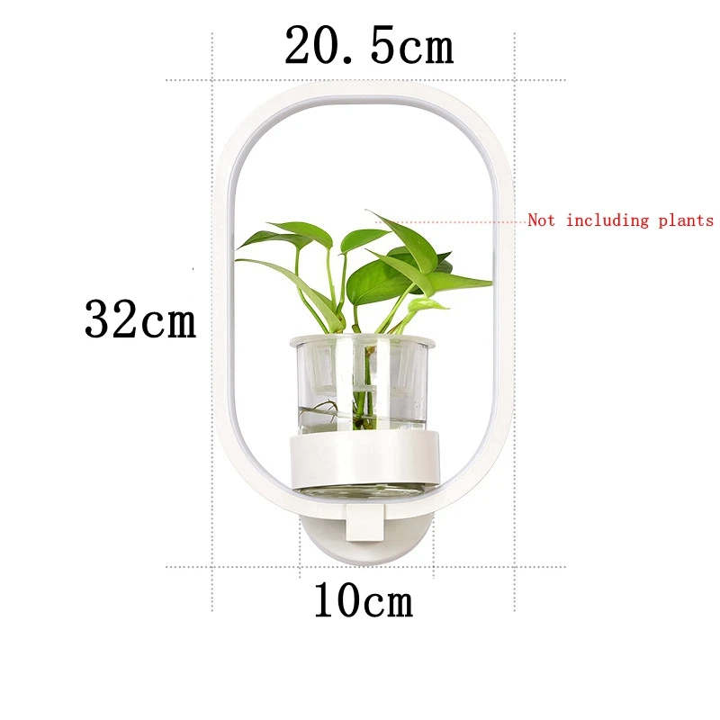Скандинавские креативные растения, современный минималистичный скандинавский настенный светильник из кованого железа, настенный светильник для спальни, прикроватная тумбочка для балкона, прохода, украшение для цветов - Цвет абажура: white2