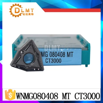 

10PCS/SET WNMG080408 MT CT3000 Lathe cutter turning tools cast iron External Turning Tools Cermet Grade Carbide insert
