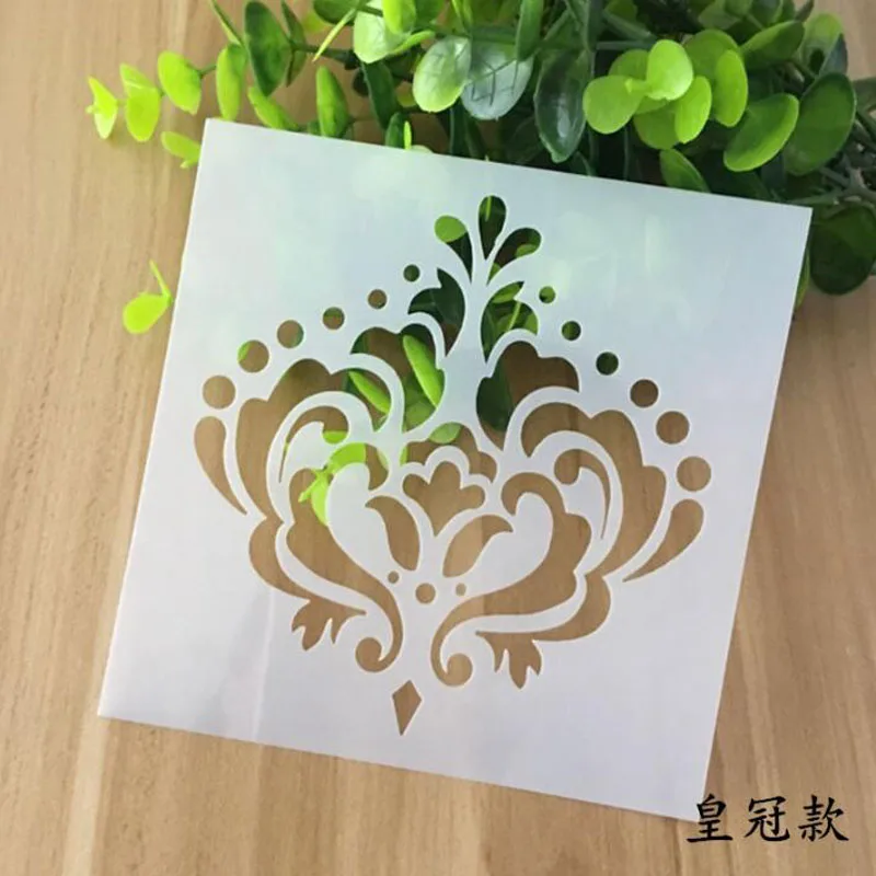 

Crown Craft Layering Stencils For Walls Scrapbooking Template Stamps Album Decorative Embossing Paper Crafts Stencil For Decor