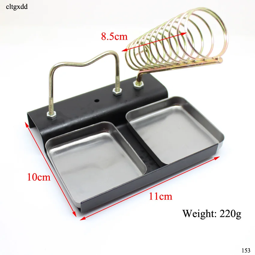 Cltgxdd Электрический паяльник подставка держатель металлическая станция поддержки с губка для припоя паяльник рамка+ канифоль