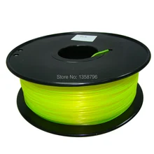 yellow color 3d printer filament PLA ABS 1 75mm 3mm 1kg MakerBot RepRap UP Mendel plastic