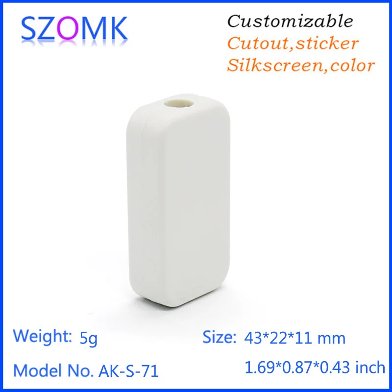 small usb plastic enclosure usb stick shell box junction box plastic housing pcb plastic box for electronics project USB small enclosure (6).jpg