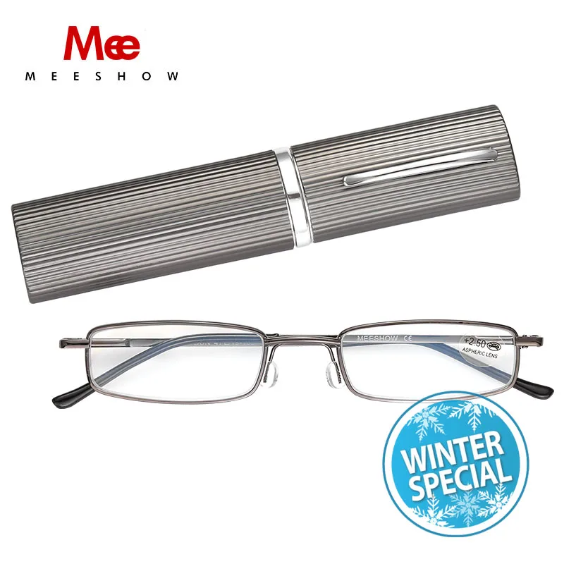 

2019 Pen reading glasses metal computer Lens Anti Blue-ray reader pocket Slim Reading glasses High quality Lesebrille gafas 3pcs