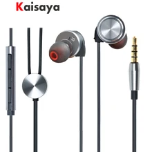 Оловянный аудио T1 3,5 мм наушники в ухо динамический привод HIFI бас DJ Металлическая гарнитура наушник с микрофоном и пультом дистанционного управления